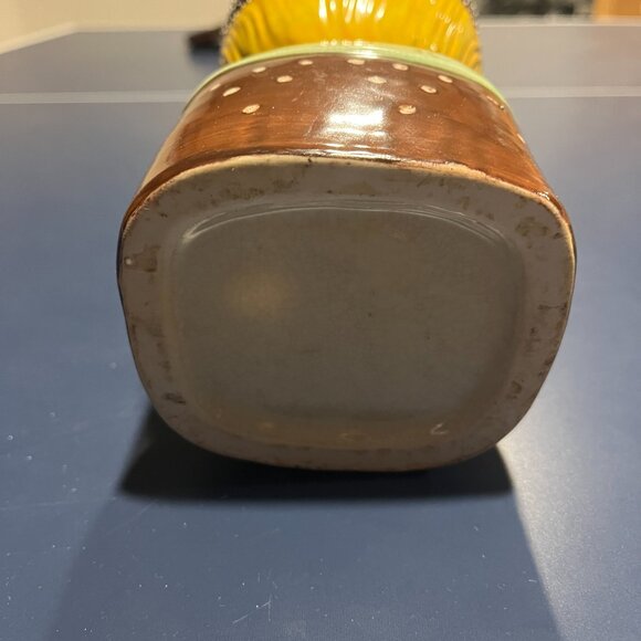 Vintage Ceramic Scandinavian Lady Head Vase Style Folk Art Flower - Picture 6 of 8